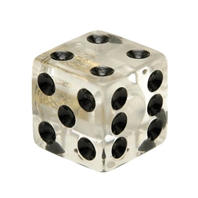Dice, clear