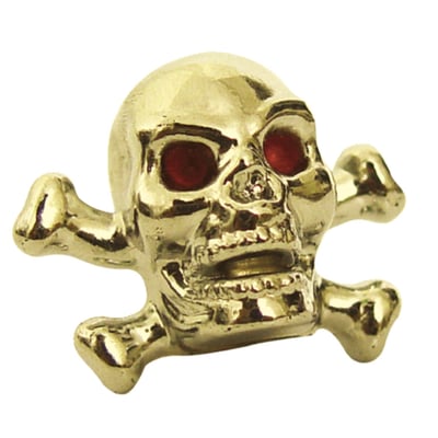 Skull head, gold