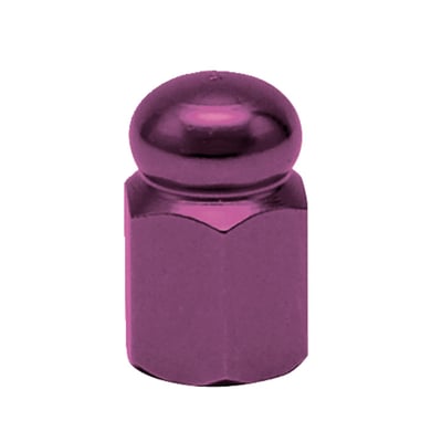 Alloy hex domed, purple