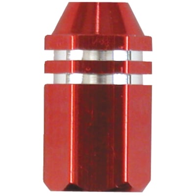 Alloy two tone hex straight, red