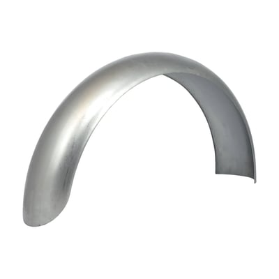 - 140mm wide. 
- 360mm radius. 
- 113cm long. 
- 2 mm thick. 
Manufactured by Penz Custombikes to help bike builders to create great one-off bikes. Fenders are available in a width and radius specific selection for that perfect precision tire-fit. Made from 2mm thick steel to give it both strength and great characteristics for welding. 

Note: Length is measured around the radius. Width is measured from inside to inside and mentioned for reference only.