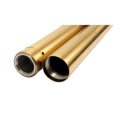 Titanium nitride coating. Gold colored. Understock length.