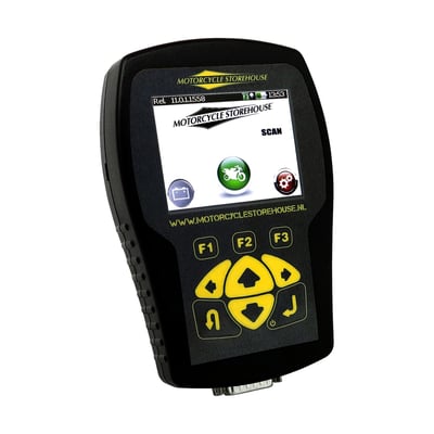 SCAN is a user friendly multiple language diagnostics scanner with a virtual intuitive operating menu. It offers advanced diagnostics and reads & deletes trouble codes. Plugs into the standard OBD (On-Board-Diagnostics / data link) plug.
SCAN is initially unlocked for H-D models only & includes H-D connector slave cables. From the included USB stick a program (Operating Suite) is installed onto your computer. Then SCAN is connected to your computer to install the latest H-D software. 
SCAN can be used for other motorcycle brands, but these must be unlocked first. Unlocking is done by purchasing a 'Software Token'. 
- Software Tokens?
MCS MCS SCAN comes unlocked for H-D® models. Unlocking other motorcycle brands is done by purchasing a 'Software Token', for unlimited use of the software. When you order a Token, you must provide MCS with the serial number of your SCAN, found on the rear side. When you connect your SCAN to a computer SCAN will auto-update.
Software tokens are available in 2 variations: 
A) MCS 963474 = Activate one more motorcycle brand of choice. 
B) MCS 963475 = Activate multi-brand (activates all brands supported by SCAN). 
Note: Optional connector cables for the various motorcycle brands are sold separately. 
- Updates?
MCS SCAN will receive free of charge future updates for the motorcycle brands you have unlocked. For receiving updates SCAN must be connected to a computer. 
- What's included?
SCAN comes complete with a sturdy carrying case, 560073 H-D 4-pin cable, 560096 H-D 6-pin cable, 948364 cable for 2021-up H-D models (incl. RH & RA Revolution engines) and the 560105 universal cable for 95-01 Touring with Magneti Marelli injection and some non-H-D models.
Note: Future updates are installed automatically and free of charge for all motorcyle brands you have unlocked. 

Diagnostic options: 
- ABS pressure test
- ABS air purging test (bleeding air from ABS system)
- Immobilizer / Alarm configuration
- Temporary immobilizer unlocking
- TPS (Throttle Valve Sensor) adjustment
- Ignition test
- Injection test
- Dashboard
- Body Computer, ECU data display
- Radio check
- Handlebar commands check
- Read stored & current faults/trouble codes
- Delete trouble codes
- Data logger engine ECM parameters
- Zero setting self-adaptive parameters
- Live data display (RPM, battery Voltage, throttle angle, ect.)
- And much more

System options: 
- Screenshot option at any moment
- Selectable auto shut-off
- Build-in speaker
- Selectable languages: English, Italian, German, Portuguese, French, Spanish, Polish, Greek, Russian. 

Stock replacement parts (as included in this 560041 SCAN kit): 
- 560103	Master cable 
- 560101	Four AC/DC power supply sockets 
- 560102	USB power cable 
- 560104	Battery power cable 
- 560073	H-D / Buell 4-pin 
- 560096	H-D 6-pin 
- 996456 H-D 6-pin Euro 5 2021-up models (incl. RH & RA Revolution engines)  
- 560105	Universal. Applications: Aprilia(2), Benelli, BMW(5), Cagiva(2), Harley-Davidson®(3), Honda(1), Hyosung, Kawasaki(5), Kymco, Malaguti(2), Mondial, Polaris(5), Suzuki(4), SYM, Triumph(5), Yamaha. 
	(1)=Blinking code only and Hiss systems, (2)=excl. Marelli systems, (3)=Only Marelli systems, (4)=Only display code systems, (5)=Excl. CAN-bus systems.

Note: Special Order product only.
To order please contact your MCS sales representative 