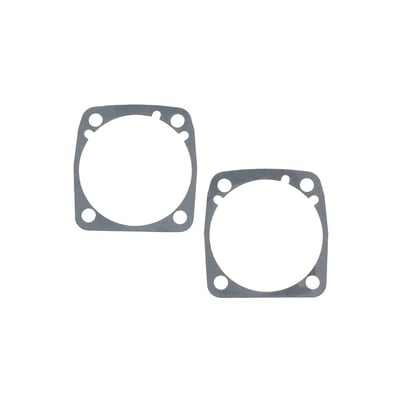 Front & rear gasket for one engine. .020" fiber, a premium hi-temperature, hi-density creep resistant material that requires no re-torquing, no additional sealants, is fuel resistant and asbestos free.