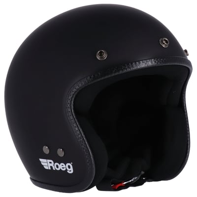 The Roeg JETT is a modern classic that stays true to its roots as a trendsetting open-face helmet. Designed for riders who value lightweight comfort and timeless style, it delivers the perfect balance between vintage character and modern protection.

Built with Roeg’s lightweight ‘RQ LIGHT’ fiberglass shell and four shell sizes, even five shell sizes in black and matte black, the JETT offers a refined fit and balanced feel. The multi-density EPS liner and soft Microtech fleece interior provide lasting comfort, while the classic double D-ring chinstrap ensures a secure and reliable closure. 

ECE-R22.06 certified and finished with signature details like gunmetal grey visor snaps and a removable black peak, the JETT is ready for city rides, spontaneous detours, and everyday adventures. Personalize your helmet with optional Roeg bubble visors and peaks available in various colors.

• Lightweight ‘RQ LIGHT’ fiberglass shell
• Four shell sizes for a precise fit (Five for the black and matte black)
• Multi-density EPS liner
• ECE-R22.06 certified
• Double D-ring adjustable chinstrap
• Soft Microtech fleece interior
• Removable black peak included
• Available in iconic and seasonal colors