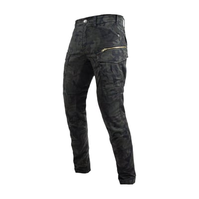 The John Doe Cargo Stroker XTM® pant is AAA-certified with lining in the XTM-Fiber® plus knee and hip protectors to keep you protected in every situation. Cargo Stroker XTM® has two front pockets and one coin pocket as well as secure back pockets with press studs. Apart from that, you’ll find two angled cargo pockets that close tight on the side as well as an additional side pocket with a YKK zipper. Cargo Stroker XTM® is tailored for a close fit in robust cotton outer fabric for comfort that will always keep you a step ahead.

• Unisex Fit
• CE certification: AAA (EN17092-2:2020)
• Two-layer design
• XTM-Fiber® lining
• Stretch cotton-twill outer fabric
• XTM protector-ready
• Integrated height-adjustable knee protector pockets
• Integrated hip protector pockets
• Level 1 knee and hip protectors included
• Water-repellent and breathable
• Multistretch comfort
• Cargo pockets with a press stud and zipper
• YKK zipper