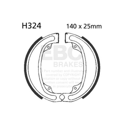 EBC plain brake shoes are made using high-pressure die cast aluminium platforms with bonded brake linings. They are radius ground, edge trimmed and also feature lead in & lead out chamfers at lining ends and original equipment style brake shoe springs.