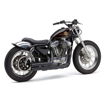 Cobra's Speedster 909 systems combine traditional styling and modern performance technology. These Speedster Shorts offer double barrel shotgun-styled pipes featuring full-length, 222-degree heat shields and finished with a set of Race-Pro style tips, black tips on chrome pipes and chrome tips on black pipes. The Cobra PowerPort technology helps to increase overall power from idle to redline, delivering the type of power increase you'd expect from a 2-into-1 system while retaining the clean classic lines of a 2-into-2 pipe.