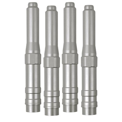 Silver anodized. The High Tech sophisticated look is yours with these quality European made anodized pushrod covers. Kits consists of one-piece covers, like the OEM pushrod cover, that do not allow pushrod adjusting. Compatible with OEM style pushrod seals.