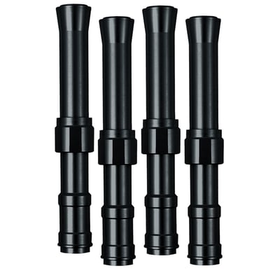 Black anodized. The High Tech sophisticated look is yours with these quality European made anodized pushrod covers. Kits consists of lower covers, spring covers and retainers, unless mentioned differently. Parts are compatible, and must be used, with stock style components like inner pushrod covers, springs, and seals.