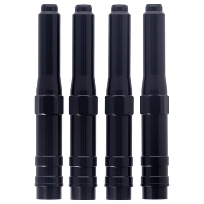 Black anodized. The High Tech sophisticated look is yours with these quality European made anodized pushrod covers. Kits consists of one-piece covers, like the OEM pushrod cover, that do not allow pushrod adjusting. Compatible with OEM style pushrod seals.