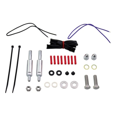 A rear turn signal relocation kit may be required to help turn signals clear docking hardware/sissy bar side plates when a sissy bar is installed. Also required in some cases to help turn signals clear the saddlebags when the bike originally was not equipped with bags. 
OEM replacement reference 53692-96