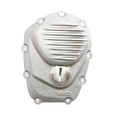 In a raw aluminum finish with highlighted fins. Cast aluminum cam gear cover for the right old-time retro look. Direct replacement for the OEM cam gear cover. Designed by Esteves Motorcycle Design to compliment your bike to the fullest.