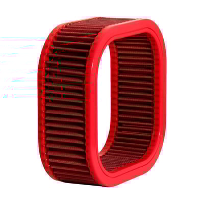 'The Red Filter'. As used in Formula 1, Le Mans, Moto GP and World Superbike. Designed as an direct replacement, no hassle fit, upgrade for the OEM paper air filters. Manufactured with a metallic mesh which contains multiple cotton layers of oiled filtration material. This allows improved air flow, sufficient for stock to all-out performance applications. To further help prevent small impurities enter the engine filtration oil is used to create a 'sticky' barrier which allows air flow but helps retains small particles up to 7 micron. All filters are precision made and continuously checked during production for the highest obtainable quality. Filters are washable and reuseable. EU made.