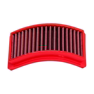 'The Red Filter'. As used in Formula 1, Le Mans, Moto GP and World Superbike. Designed as an direct replacement, no hassle fit, upgrade for the OEM paper air filters. Manufactured with a metallic mesh which contains multiple cotton layers of oiled filtration material. This allows improved air flow, sufficient for stock to all-out performance applications. To further help prevent small impurities enter the engine filtration oil is used to create a 'sticky' barrier which allows air flow but helps retains small particles up to 7 micron. All filters are precision made and continuously checked during production for the highest obtainable quality. Filters are washable and reuseable. EU made.