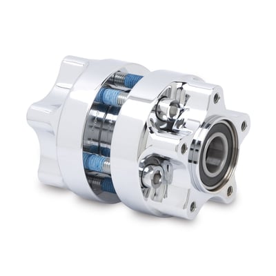 Dual flange. With 3.25" brake rotor bolt circle diameter and 56.3mm ID (mount style 'A'). 
All Ness wheels are precision machined from radial forged 6061-T6 aluminum and structurally tested. The special hidden hub design includes wheel bearings. Both are installed and pre-set by Ness for optimal radial and lateral runout accuracy. Wheels are compatible with both ABS and non-ABS models. Each hub includes several ABS outer rings. 

How to order a Ness wheel: Rims and hubs are sold separately. All hubs fit all rims. So pick the hub that will fit your bike, then choose the wheel style, width and diameter you desire