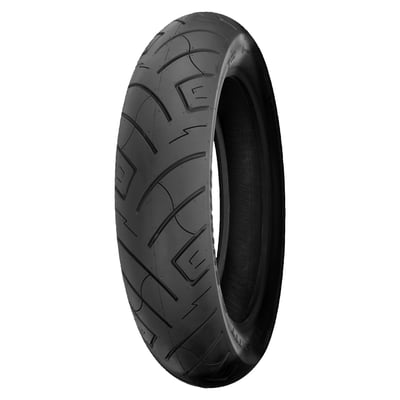 Specifically designed for cruisers. 
Rubber compound formulated to provide maximum grip and comfort. 
Tread design includes functional siping and grooves for a lot of traction in wet and dry riding conditions. 
Aramid belted provides ample load capacity while also giving more stability. 
High mileage tire. 
TL