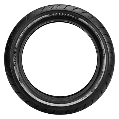 Specifically designed for cruisers. 
Rubber compound formulated to provide maximum grip and comfort. 
Tread design includes functional siping and grooves for a lot of traction in wet and dry riding conditions. 
Aramid belted provides ample load capacity while also giving more stability. 
High mileage tire. 
RT Reflector - the sidewall of the reflector tire lights up when light hits the reflective material, for a higher side visibility at night. 
TL. 
REINF.