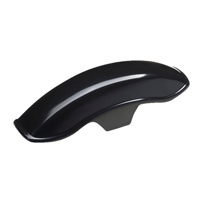 Universal for a wide variety of motorcycles. Designed to fit 17" and 18 inch wheels. Fenders are made from black unpainted ABS plastic. This material allows easy trimming or drilling and is versuitable to take paint in any desired color scheme.