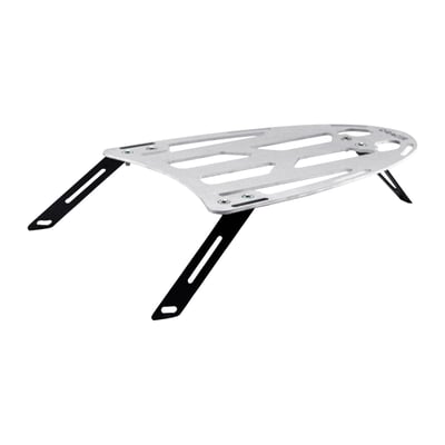 Aluminum luggage rack; only fits the C-Racer 578653/4 BMWR100 Scrambler seats; 3 mounting points that can hold up to 5kg