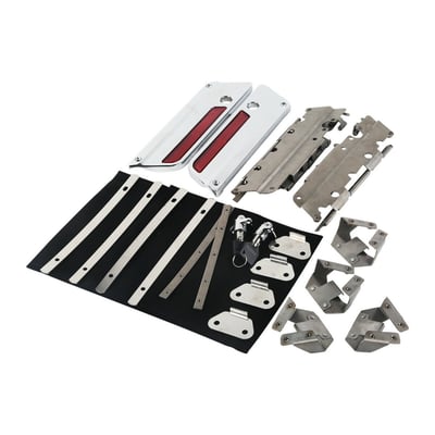 OEM style hardware used to install the saddlebag latches and locks. Complete with latches.