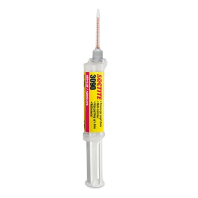 Gel. 10 gram. Transparent colorless liquid gel in a dual syringe. Very fast curing. Up to 50% of strength developed in  two minutes on steel. Full strength in 24 hours. After full cure strength is 50%@-40°C, 100%@20°C and 40%@+120°C. Excellent bonding characteristics with up to 5mm gaps. Glues metals, plastics, rubbers, PVC, ABS and porous materials as wood, paper, leather and fabric. Advised temperature range -20°C to 80°C. 
Note: See 586012 for replacement plastic needle tip for syringe.