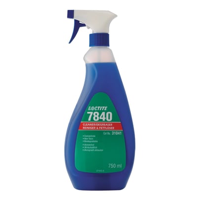 Pump action spray bottle. 750cc. Used to clean large surfaces like workbenches from oil and grease. Can be diluted with water. Non flammable, non toxic and biological degradable.