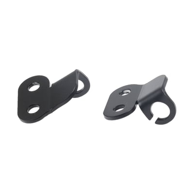 Laser cut steel. Gloss black powder coated. Installs to the OEM turn signals brackets and allows installation of custom turn signals. Perfect in combination with all Kellermann and similar turn signals.
Note: Check your local MCS dealer or the MCS sales department for exact type of approval and validity on bike model and years on the test report.