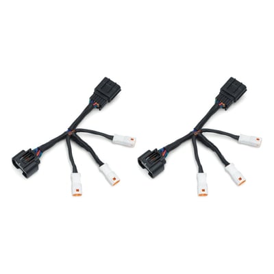 A must-have to make all Kuryakyn Omni L.E.D. lighting products plug-&-play for 18-up Honda Gold Wings. 
The Wiring Adapter Kit supports up to three Kuryakyn lighted accessories and features sealed, high-quality connectors. 
- Wiring Adapter Kit supports up to three Kuryakyn lighted accessories
- Matches OEM connectors easily accessible beneath the seat