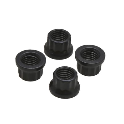 Replacement for 587241 KPMI rocker arm tower studs and nuts kit. 5/16-24 UNF threaded, one-piece with washer. High tensile strength aicraft alloy steel. Single point machined with close tolerance and a smooth surface. Black oxide finished.