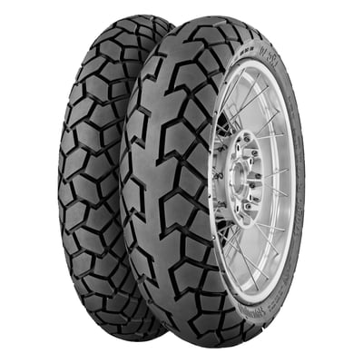 This Conti TKC 70 tire offers rugged off-road capability and a balanced street performance. trail-tire with a radial and diagonal design constructed for off-road use with a speed index up to 240 km/h. TKC 70 is a tire for light to medium off-road use with extraordinary street performance. 
- Rear tire. 
- TT. 
- TKC70 M+S.