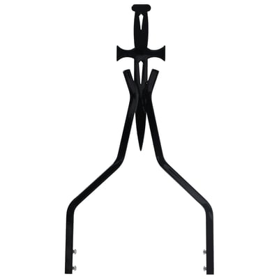 Black powder coated. 18" tall. Side plate width 11". Made from 9/16" square steel bar. Can be used with stock or aftermarket side plates. 
Note: Side plates not included. 
Note: Will not fit 'Plug-N-Play®' side plates.