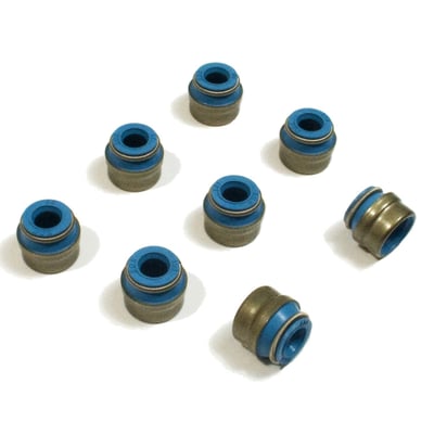 For OEM 6mm diameter valve stems. With Viton heat resistant rubber seals with built-in spring-loaded wiper.
