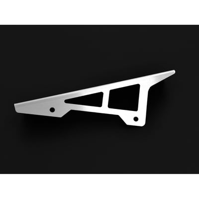 A chain guard is made to keep chain grease from being thrown around. It also is designed to catch the chain when it breaks, helping to prevent damage to bike, rider and passenger. The Zieger is both stronger and better looker than the OEM plastic guard. Manufactured from stainless steel with a silver finish. Offers a simple bolt-on installation, directly to the OEM chain guard mounting holes.