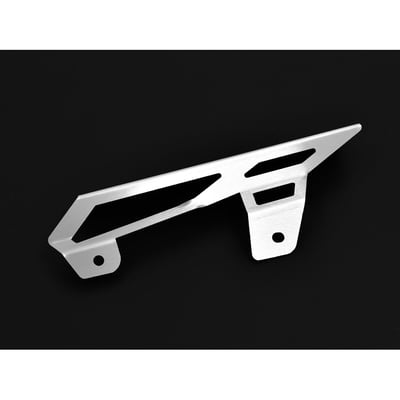 A chain guard is made to keep chain grease from being thrown around. It also is designed to catch the chain when it breaks, helping to prevent damage to bike, rider and passenger. The Zieger is both stronger and better looker than the OEM plastic guard. Manufactured from stainless steel with a silver finish. Offers a simple bolt-on installation, directly to the OEM chain guard mounting holes.