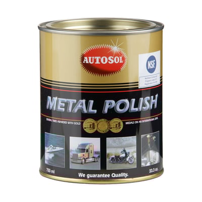 World-renowned and internationally awarded cleaning and care product for all metal surfaces. This is a polishing paste. The most abrasive Autosol polishing paste and perfect as the first step in removing tarnish from weathered surfaces or even light corrosion. Impurities and rust are easily removed in a single operation. The ingredients will also provide a protective layer on the metal. It is not required but it is advised to use an extra metal polish for the ultimate in end shine.