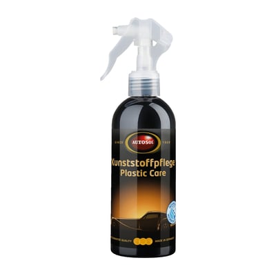 The deep-acting Plastic Care leaves an effective protective film, preventing embrittlement and renewed abrasion. It gives the surface a silk-matt shine. 

Note: See 598070 for Autosol Plastic Cleaner.