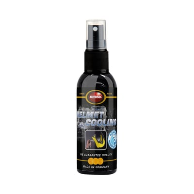 Used to cool inside helmet or on skin. Easy to use and non-toxic. Instantly cools and refreshes your skin whilst wearing a helmet in hot conditions. Helmet Cooling Spray is developed for use on your head or in the helmet, or even skin in general. 3-5 sprays should be enough for a long-lasting cooling sensation. Let the spray take effect for a short time. Best results can be achieved if used on clean skin or bald head. 

Note: Safe for use on skin, do not spray in body openings as mouth, eyes, ears etc.
