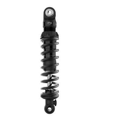 13.5" raised height. Standard springs. With a 3-position QS3 quick-switch for adjusting the rebound. Matte black spring and black anodized Preload ring. Exclusive Preload setting guide marks. Includes easy to use non marring plastic preload adjust wrench. Gas charged mono tube with internal floating piston (IFP). 1.5" 6061 T6 aluminum type III hard anodized body. Fully rebuildable and re-valvable. Advanced high flow, deflective piston velocity sensitive damping. With a 5/8" low friction, super finished hard chrome shaft.