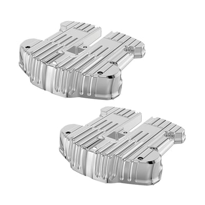 Rocker covers are a highly visibly item. The stock ones are... okay, as long as you don't place the bar too high. But if you think your engine needs to stand out, the Rough Crafts design is made to do just that. Manufactured from forged billet aluminum it is basically a high quality un-cut diamond that, after intensive CNC maching, finally emerges as the gem these rocker covers truly are. 

Note: Includes mounting hardware, required gaskets must be ordered separately.