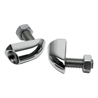 Chrome plated. CNC machined billet aluminum construction. Equipped with tinted lenses in front of SMD-LED technology for fantastic brightness in combination with a very small size. M8 threaded. Dimensions:  31.8mm body overall length x 16.6mm body diameter x 18.3mm overall height with stem. With E-Approved lens.