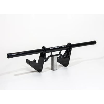For mid-control models. 
Quality steel engine guards made in the European Union, Netherlands. Dominator Motorcycles does what the name implies, dominate the market with high-end quality, durability and style. Crash bars are mild steel and professionally precision TIG welded for ultimate strength. The black powder coated finish is an excellent way of metal protection and provides sturdy and lasting good looks for years to come. Bars come with replaceable Delrin slider ends. Crash bars are compatible with mid-control models only. Comes complete with all hardware required for a no-hassle installation. 
- TIG welded mild steel material 
- Gloss black powder coated finish 
- Compatible with mid-control models only
- Complete with installation hardware 
- Replaceable Delrin slider ends 
- Dimensions approx. 70cm overall installed width   
- EU made 