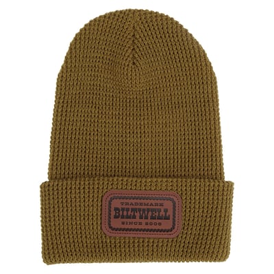 The Biltwell Rodeo waffle knit beanie is an instant classic among those wishing for winter warmth. Mid-weight acrylic is comfortable and light, giving it a snug, woolen look and feel. Leather patch adds some handcrafted detail.