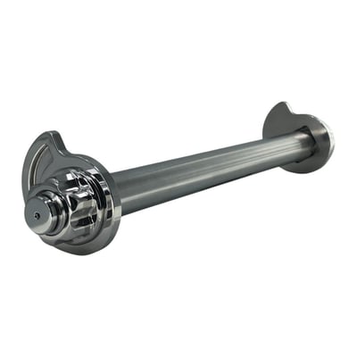 Includes proprietary nut, eccentrics, shoulder washer, E-ring and anti-seize. 
Increased eccentric thickness prevents failure. 
Offers great and lasting custom looks. Made from 17-4 series polished stainless steel, which offers sheer and tensile strength comparable to that of chromoly with superior corrosion resistance. Axle will not bend or break and is ball burnished for the toughest bearing surface. Comes with a high quality 12-point stainless steel nut and washer. Nut is secured by a stainless steel e-ring. Comes complete with instructions and anti-seize. 
OEM replacement reference 41056-08. 
Note: Axle and nut must be 100% clean before installation and coated with provided anti-seize (Loctite LB8012). This includes 'test fitting / hand tightening'. Cleaning axle, threads and anti-seize coating remains applicable when reinstalling after servicing wheel. 