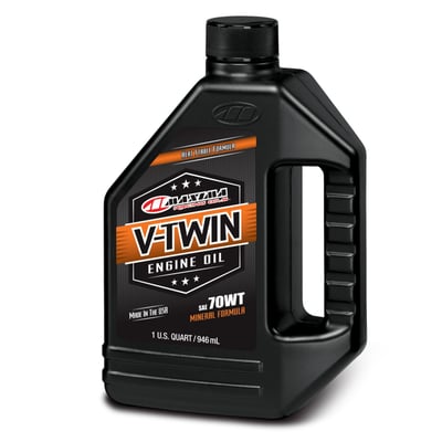 1 quart (946cc). 
Mineral based Mono Grade 4-stroke engine oil. Comes with specific additives blend for air cooled V-Twin engines for which a mono grade oil is recommended. Excellent quality available in the standard SAE 50 (50 weight) as 700979, but also in the SEA 60 (700980) and SEA 70 weight (700981) versions for use in environments with high ambiant temperatures to maintain adequate viscosity. Some use the 'thicker' 60 or 70 weight motor oil in 'worn / loose' engines, where the higher viscosity tends to reduce oil consumption somewhat. This oil comes with a shear-stable formulation with industry leading extreme pressure and anti-wear protection that provides the an excellent film across operating temperatures. 
- Formulated for Pre-Evo V-Twin engines for which a mono grade oil is recommended 
- Exceeds API SN PLUS and JASO MA2 specifications. 