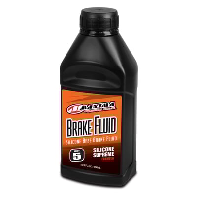 500cc. 
High performance purple colored silicone-based brake and clutch fluid designed to lubricate and protect critical brake system componentry while providing reliable stopping power. Anti-vapor lock formulation maintains responsiveness and performance by fighting vaporization and viscosity loss. Advanced chemistry resists corrosion, oxidation and is compatible with SBR, EPDM and natural rubbers. Offers a very high dry boiling point, is non-aggressive and safe for paint, plastics surfaces, clothing and such. Note that DOT 5 silicone is not hygroscopic so will not absorb water like regular brake fluids do. Therefore the brake system must be drained 100% to prevent any water-pockets remaining anywhere in the system which may cause vapor-lock and total brake failure. DOT 5 silicone is not very foam resistant and therefore not compatible with ABS or ASR/TCS systems. DOT 5 silicone cannot be mixed with other brake fluids. Exceeds the requirements of US FMVSS 116 DOT 5 specification. 
Note: For use in all hydraulic clutch systems and all brake systems specifying DOT 5 silicone brake fluids. Do not use in brake systems that specify DOT 3, DOT 4 or DOT 5.1 fluids. Do not mix with DOT 3, DOT 4 or DOT 5.1 fluids. Do not use in ABS or ASR/TCS systems. 
- For use in all vehicles specifying DOT 5 brake fluid 
- Durable and reliable stopping power 
- Dry boiling point 300°C 
- Wet boiling point 220°C
- Anti-vapor lock formulation maintains responsive lever and pedal feel 
- Resists corrosion, oxidation and 'boil-off' 
- Mixes with other DOT 5 silicone brake fluids 
- Exceeds US FMVSS 116 DOT 5 specification 