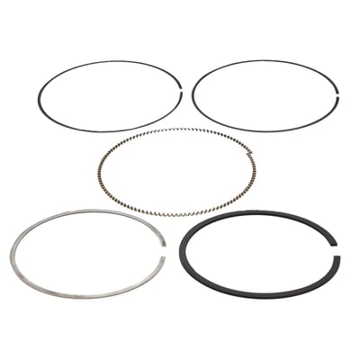 .042 x .042 x 3mm. 
Stock replacement ring set for 576555 107" to 124" big bore conversion piston kit