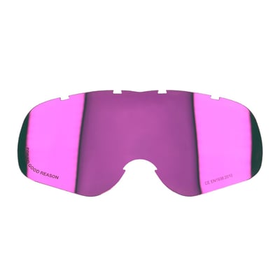 Enhance your Peruna goggles with the ROEG® CE EN1938:2010 certified replacement lens. Built for durability and clarity, this anti-fog lens offers excellent protection against debris and impact, ensuring a safer, clearer ride no matter the conditions. Available in clear, gray, yellow, red, gold and pink.
