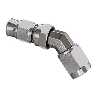 Used in combination with Goodridge Build-A-Line brake lines. These high polished stainless steel fittings are installed on one or both ends of brake lines.
Hose end fittings come with female 3/8"-24 AN-3 thread.