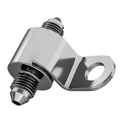 High polished stainless steel. 5/16"/  8mm hole